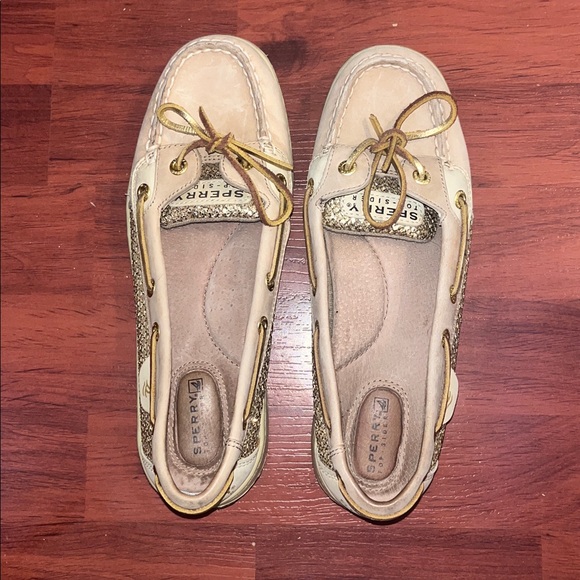 Sperry Angelfish gold sequins 💛 - Picture 3 of 7